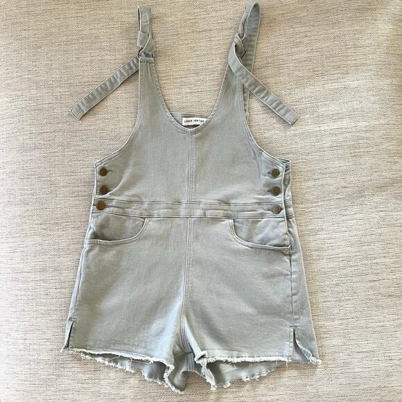 LEGOE. Heritage Maternity Romper Shortalls Sage Green Adjustable Straps 0 XS - Picture 1 of 8